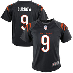 Joe Burrow Cincinnati Bengals Preschool Game Jersey - Black Jerseys