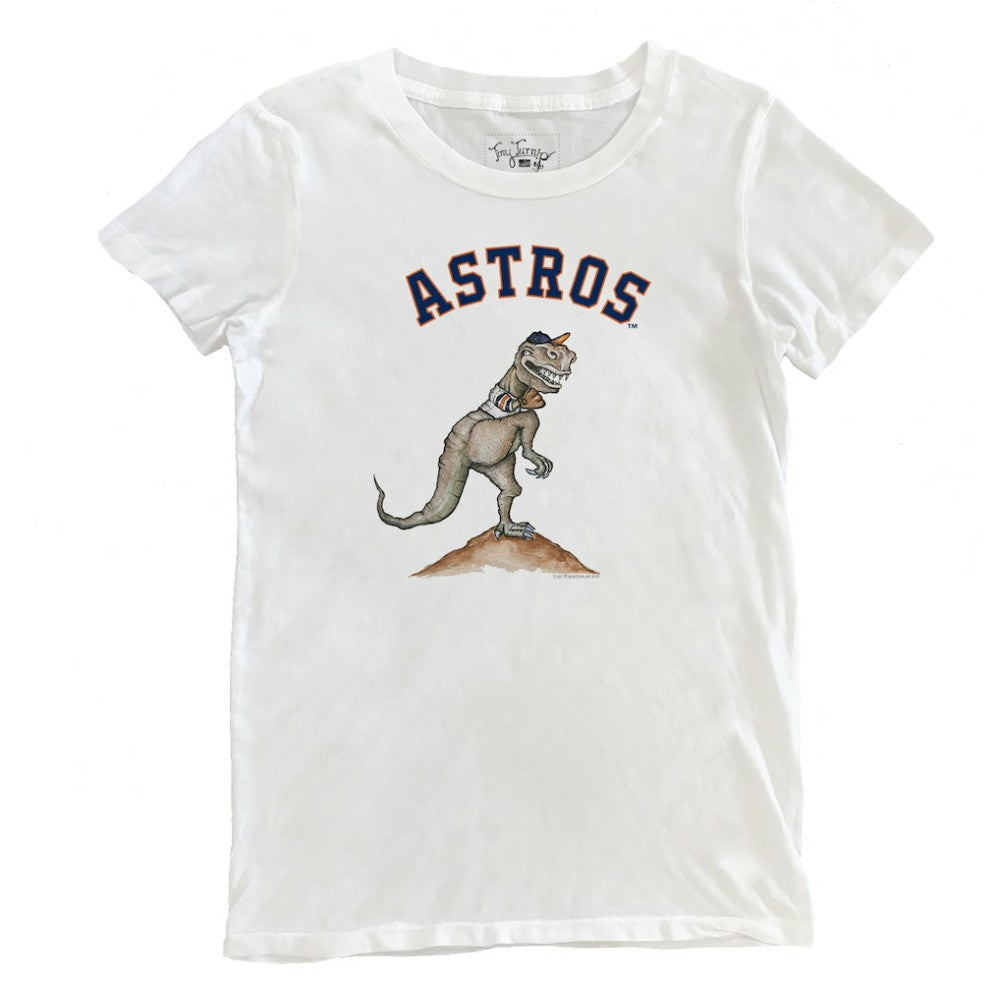 Houston Astros Tiny Turnip Women's TT Rex T-Shirt - White T-shirts