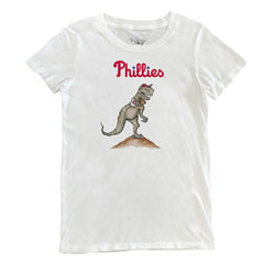 Philadelphia Phillies Tiny Turnip Women's TT Rex T-Shirt - White T-shirts