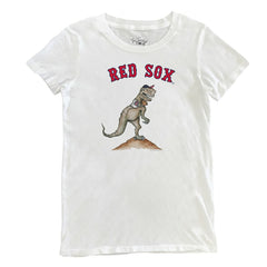 Boston Red Sox Tiny Turnip Women's TT Rex T-Shirt - White T-shirts