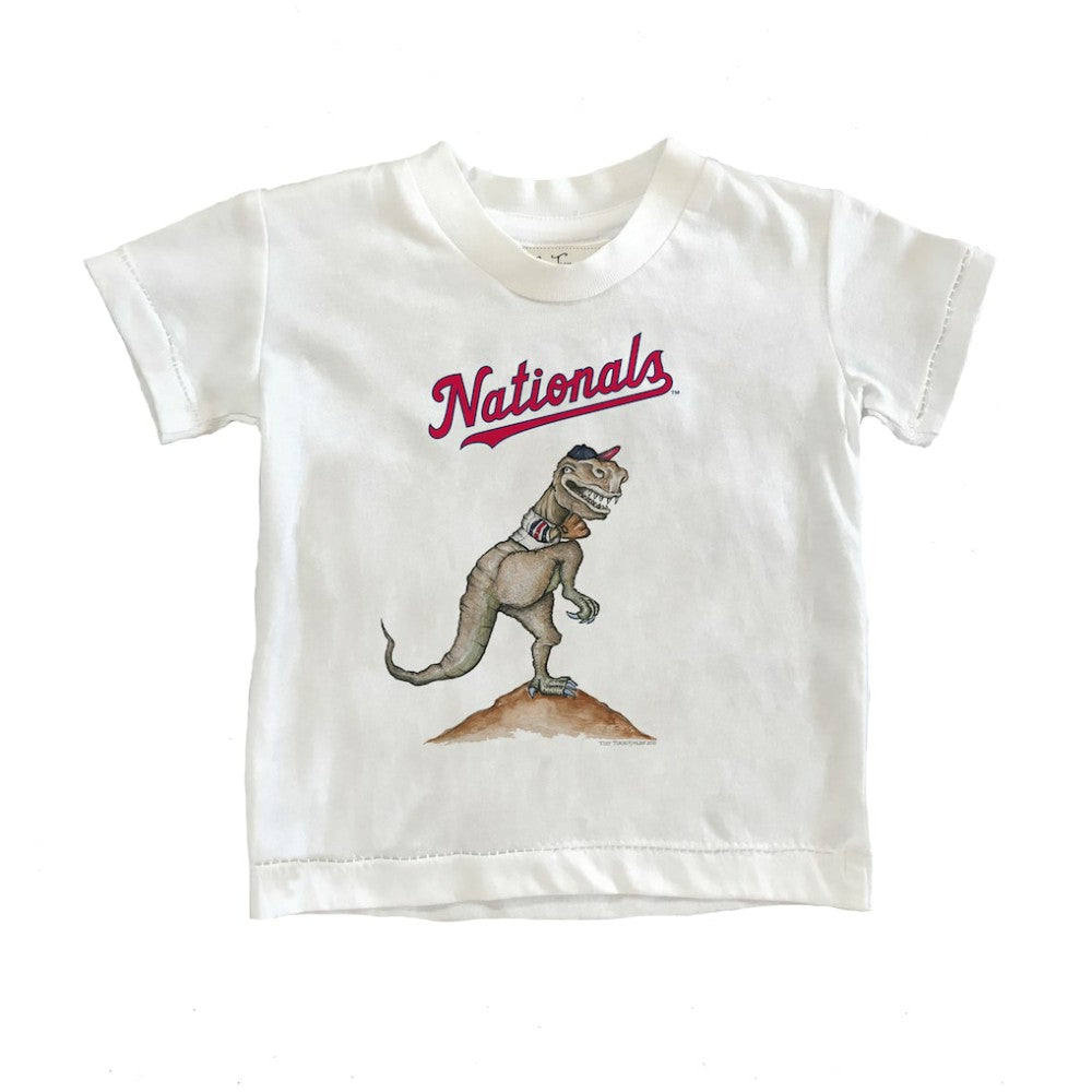 Washington Nationals Tiny Turnip Youth TT Rex T-Shirt - White T-shirts