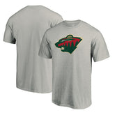 Minnesota Wild Primary Logo T-Shirt - Heather Gray | US 4267450