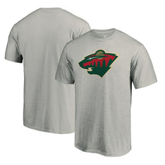 Minnesota Wild Primary Logo T-Shirt - Heather Gray | US 4267450