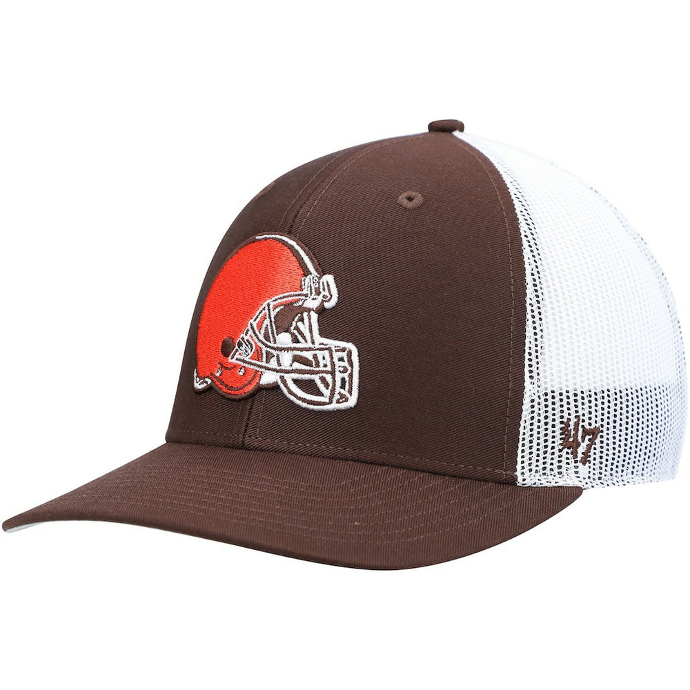 Cleveland Browns '47 Trucker Snapback Hat - Brown/White Hats