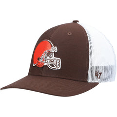 Cleveland Browns '47 Trucker Snapback Hat - Brown/White Hats
