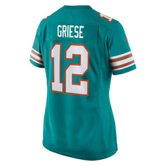 Bob Griese Miami Dolphins Women's Retired Player Jersey - Aqua Jerseys