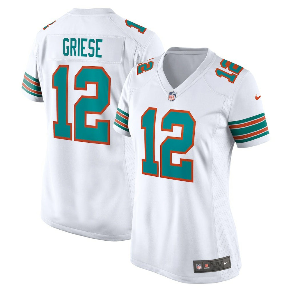 Bob Griese Miami Dolphins Women's Retired Player Jersey - White Jerseys