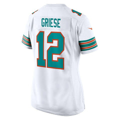 Bob Griese Miami Dolphins Women's Retired Player Jersey - White Jerseys