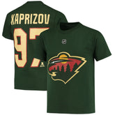 Kirill Kaprizov Minnesota Wild Youth Player Name & Number T-Shirt - Green | US 4268520