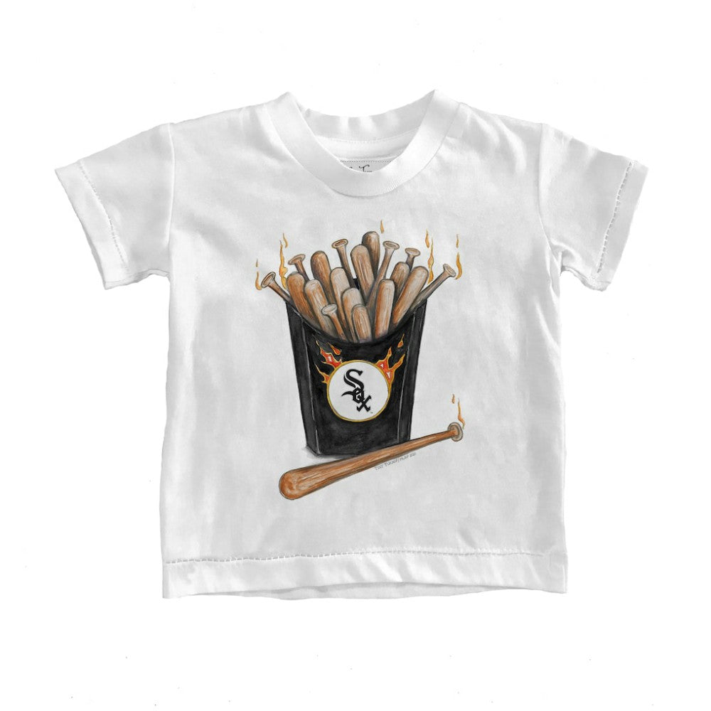 Chicago White Sox Tiny Turnip Youth Hot Bats T-Shirt - White T-shirts