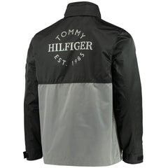 Philadelphia Flyers Tommy Hilfiger Anorak Quarter-Zip Hoodie Jacket - Black/Gray | US 4271043
