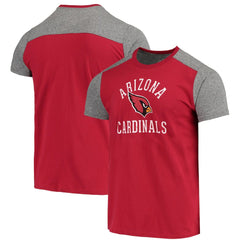 Arizona Cardinals Majestic Threads Field Goal Slub T-Shirt - Cardinal/Gray T-shirts