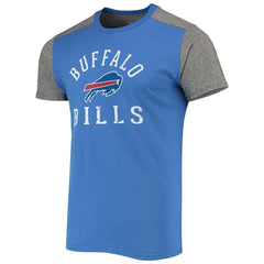 Buffalo Bills Majestic Threads Field Goal Slub T-Shirt - Royal/Gray T-shirts