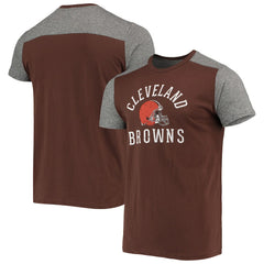Cleveland Browns Majestic Threads Field Goal Slub T-Shirt - Brown/Gray T-shirts