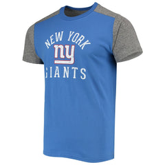 New York Giants Majestic Threads Field Goal Slub T-Shirt - Royal/Gray T-shirts