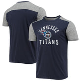 Tennessee Titans Majestic Threads Field Goal Slub T-Shirt - Navy/Gray T-shirts