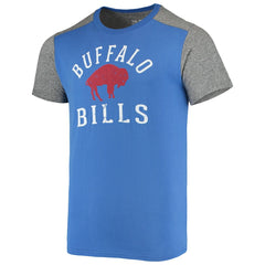 Buffalo Bills Majestic Threads Gridiron Classics Field Goal Slub T-Shirt - Royal/Heathered Gray T-shirts