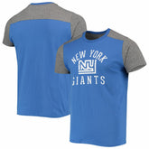 New York Giants Majestic Threads Gridiron Classics Field Goal Slub T-Shirt - Royal/Heathered Gray T-shirts