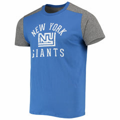 New York Giants Majestic Threads Gridiron Classics Field Goal Slub T-Shirt - Royal/Heathered Gray T-shirts