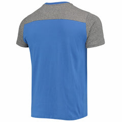 New York Giants Majestic Threads Gridiron Classics Field Goal Slub T-Shirt - Royal/Heathered Gray T-shirts