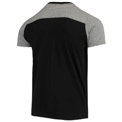 Las Vegas Raiders Majestic Threads Gridiron Classics Field Goal Slub T-Shirt - Black/Heathered Gray T-shirts