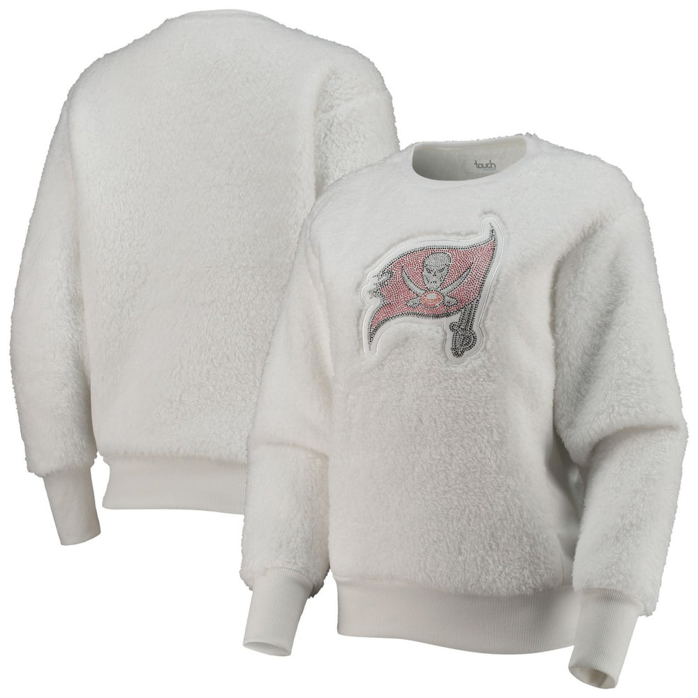 Tampa Bay Buccaneers Touch Women's Milestone Tracker Pullover Sweatshirt - White Pullover