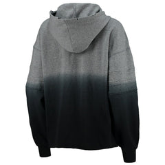 New Orleans Saints Touch Women's Superstar Dip-Dye Pullover Hoodie - Heathered Gray/Black Hoodies