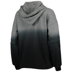 Las Vegas Raiders Touch Women's Superstar Dip-Dye Pullover Hoodie - Heathered Gray/Black Hoodies