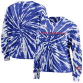 Montreal Canadiens WEAR by Erin Andrews Women's Tie-Dye Long Sleeve T-Shirt - Navy | US 4272645