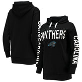 Carolina Panthers G-III 4Her by Carl Banks Women's Extra Point Pullover Hoodie - Black Hoodies