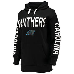 Carolina Panthers G-III 4Her by Carl Banks Women's Extra Point Pullover Hoodie - Black Hoodies