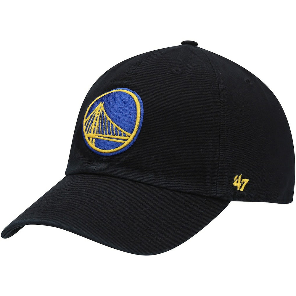 Golden State Warriors '47 Core Logo Clean Up Adjustable Hat Black - 47 brand