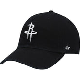 Houston Rockets '47 Core Logo Clean Up Adjustable Hat Black - 47 brand