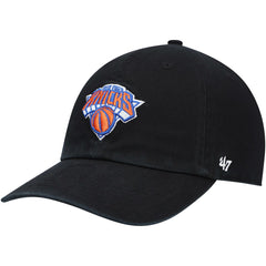 New York Knicks '47 Core Logo Clean Up Adjustable Hat Black - 47 brand