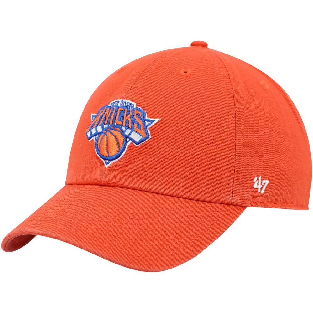 New York Knicks '47 Core Logo Clean Up Adjustable Hat Orange - 47 brand outlet