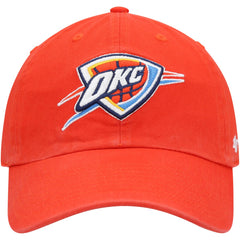 Oklahoma City Thunder '47 Core Logo Clean Up Adjustable Hat Orange - 47 brand