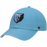 Memphis Grizzlies '47 Core Logo Clean Up Adjustable Hat Light Blue - 47 brand