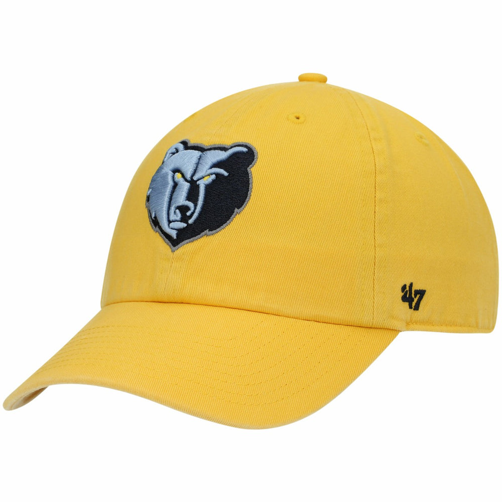 Memphis Grizzlies '47 Core Logo Clean Up Adjustable Hat Gold - 47 brand outlet