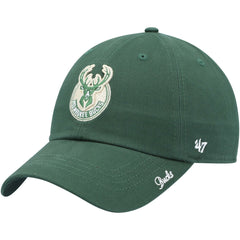 Milwaukee Bucks '47 Women's Miata Clean Up Logo Adjustable Hat Hunter Green - 47 brand
