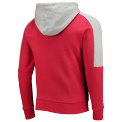 Tampa Bay Buccaneers Starter Playoffs Color Block Full-Zip Hoodie - Red/Pewter Hoodies