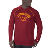 Washington Football Team Starter Raglan Long Sleeve Hoodie T-Shirt - Burgundy Hoodies