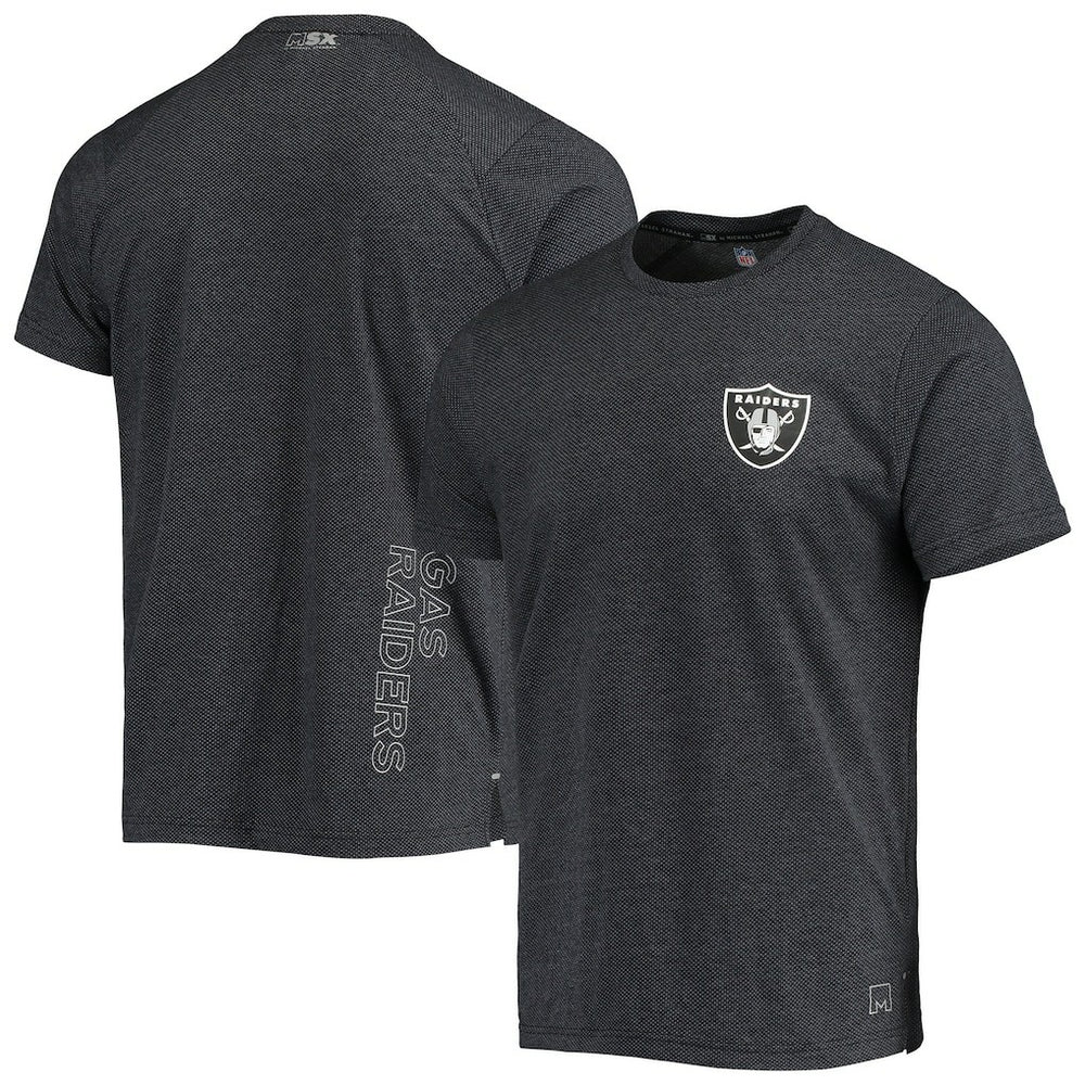 Las Vegas Raiders MSX by Michael Strahan Motivation Performance T-Shirt - Black T-shirts