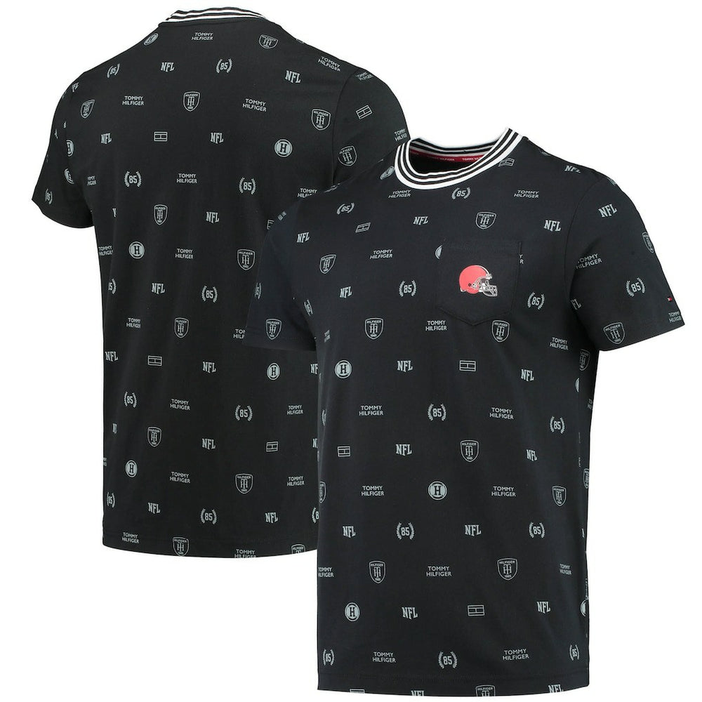 Cleveland Browns Tommy Hilfiger Essential Pocket T-Shirt - Black T-shirts