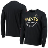 New Orleans Saints Tommy Hilfiger Peter Long Sleeve T-Shirt - Black T-shirts