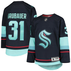Philipp Grubauer Seattle Kraken Youth Home Premier Player Jersey - Deep Sea Blue | US 4278246