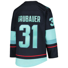 Philipp Grubauer Seattle Kraken Youth Home Premier Player Jersey - Deep Sea Blue | US 4278246
