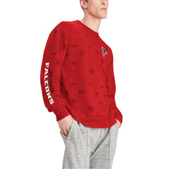 Atlanta Falcons Tommy Hilfiger Reid Graphic Pullover Sweatshirt - Red Pullover