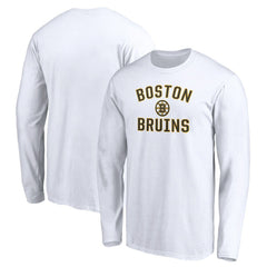 Boston Bruins Victory Arch Long Sleeve T-Shirt - White | US 4282466