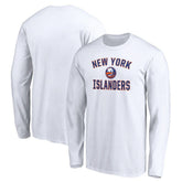 New York Islanders Victory Arch Long Sleeve T-Shirt - White | US 4282486