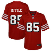 George Kittle San Francisco 49ers Youth Game Jersey - Scarlet Jerseys